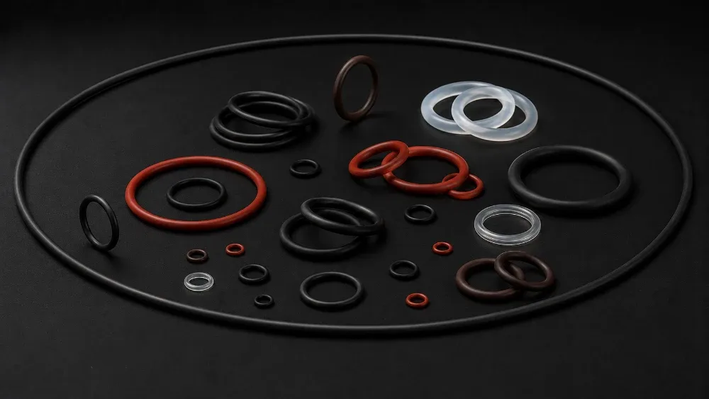 Rubber O-rings in multiple compounds